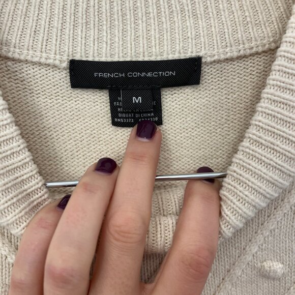 French Connection Cream Sweater Dress - Picture 2 of 6